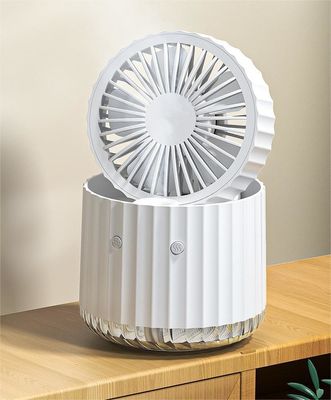 Ventilateur à pulvérisation d'humidification à chaud 5V USB Bureau de recharge Petit ventilateur pliable Portable Ventilateur de table hydratant Air Cooler
