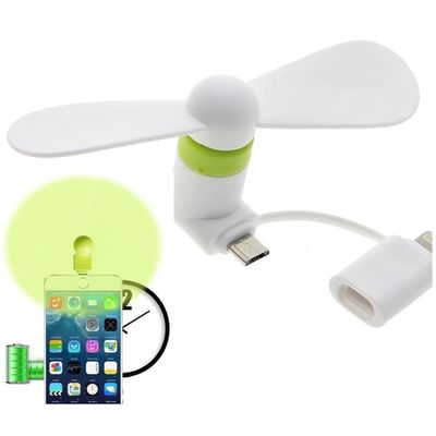Logo personnalisé Téléphone portable portable 3 en 1 USB type C refroidissement à jeun Mini ventilateur pour 15g