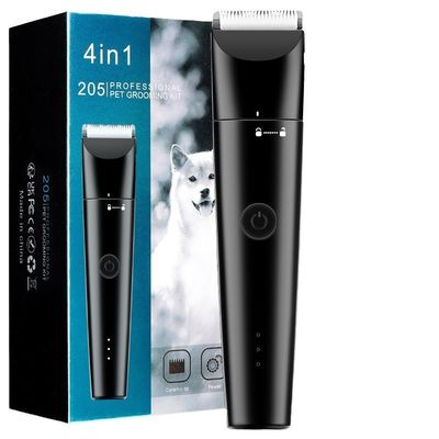 4 en 1 Pet Professional Grooming Set Coupe-cheveux électrique et rasoir pour ménage