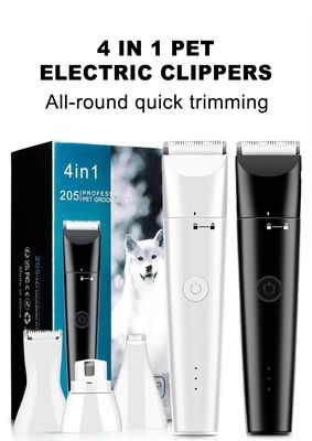 4 en 1 Pet Professional Grooming Set Coupe-cheveux électrique et rasoir pour ménage