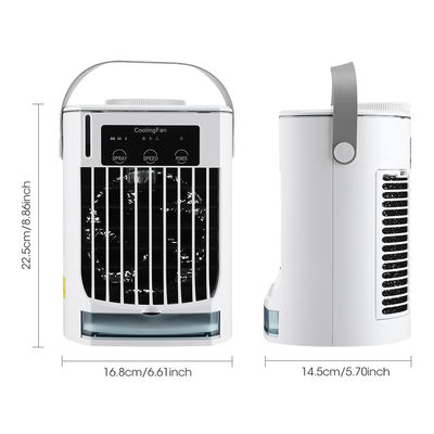 Mini climatiseur portable pliable avec humidificateur par pulvérisation et ventilateur de refroidissement par eau USB