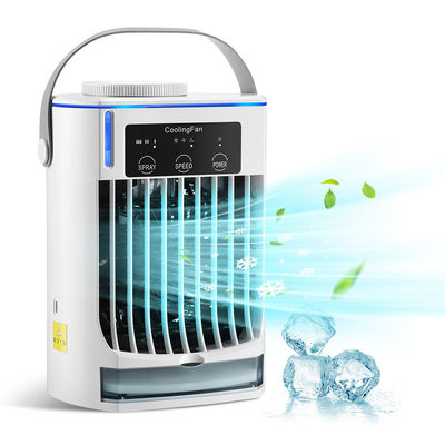 Mini climatiseur portable pliable avec humidificateur par pulvérisation et ventilateur de refroidissement par eau USB