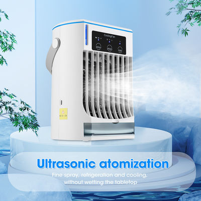 Mini climatiseur portable pliable avec humidificateur par pulvérisation et ventilateur de refroidissement par eau USB