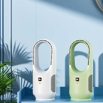 Ventilateur de refroidissement sans lame Portable Bureau Ventilateur personnel Petit bureau Rechargeable pour bureau
