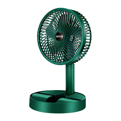 Ventilateur de bureau évolutif de charge Ventilateur électrique portable de bureau en plastique blanc vert