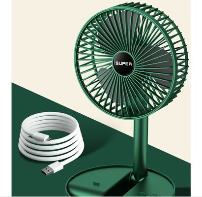 Ventilateur de bureau évolutif de charge Ventilateur électrique portable de bureau en plastique blanc vert