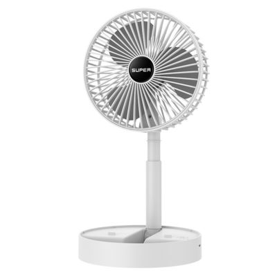 Appareil de bureau USB de recharge pliable Ventilateur télescopique mini portable Ventilateur électrique en plastique
