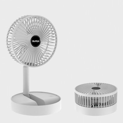 Appareil de bureau USB de recharge pliable Ventilateur télescopique mini portable Ventilateur électrique en plastique
