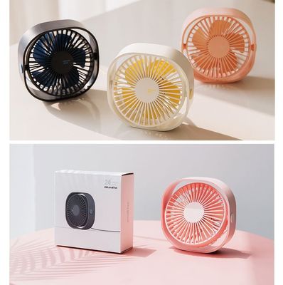 Ventilateurs de refroidissement d'air de bureau rechargeables à batterie DC5V/1A 4,2 W avec mode de vitesse 3X