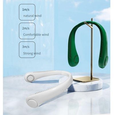 Logo personnalisé Ventilateur de cou sans lame Ventilateur de refroidissement portable rechargeable suspendu portable