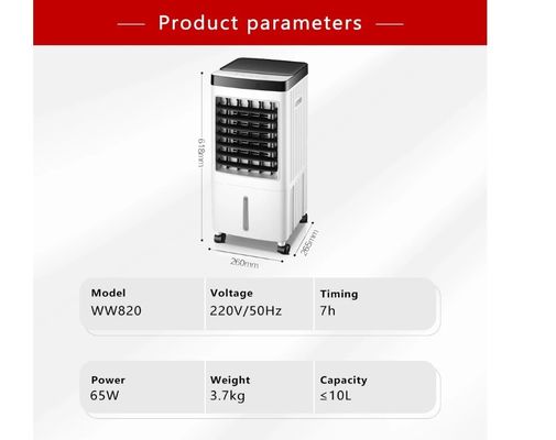 Ventilateur de refroidissement ménager 10L réservoir d'eau Ventilateur de climatisation de grande capacité télécommande