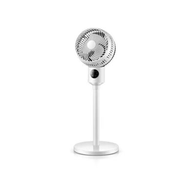 Ventilateur de refroidisseur d'air électrique de 35w portable à piédestal en courant continu et angle d'alimentation en air de 120 degrés