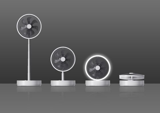 Contrôle à distance par commutateur tactile de ventilateur de refroidissement télescopique intelligent pour installation au sol