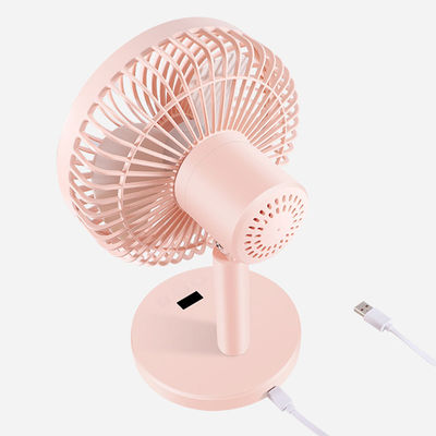 Ventilateur de table en plastique imprimé sur écran de soie pour salle de bain et système de circulation d'air USB