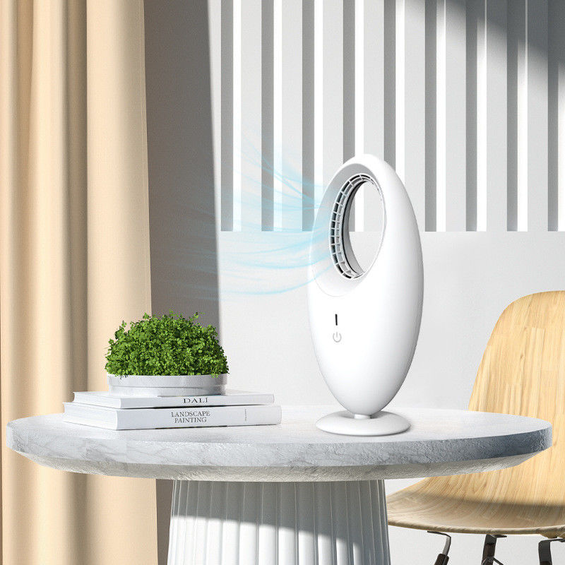 Ventilateur de bureau électrique portable Mini USB rechargeable Ventilateur de table sans lame ABS Ventilateur de tour PC