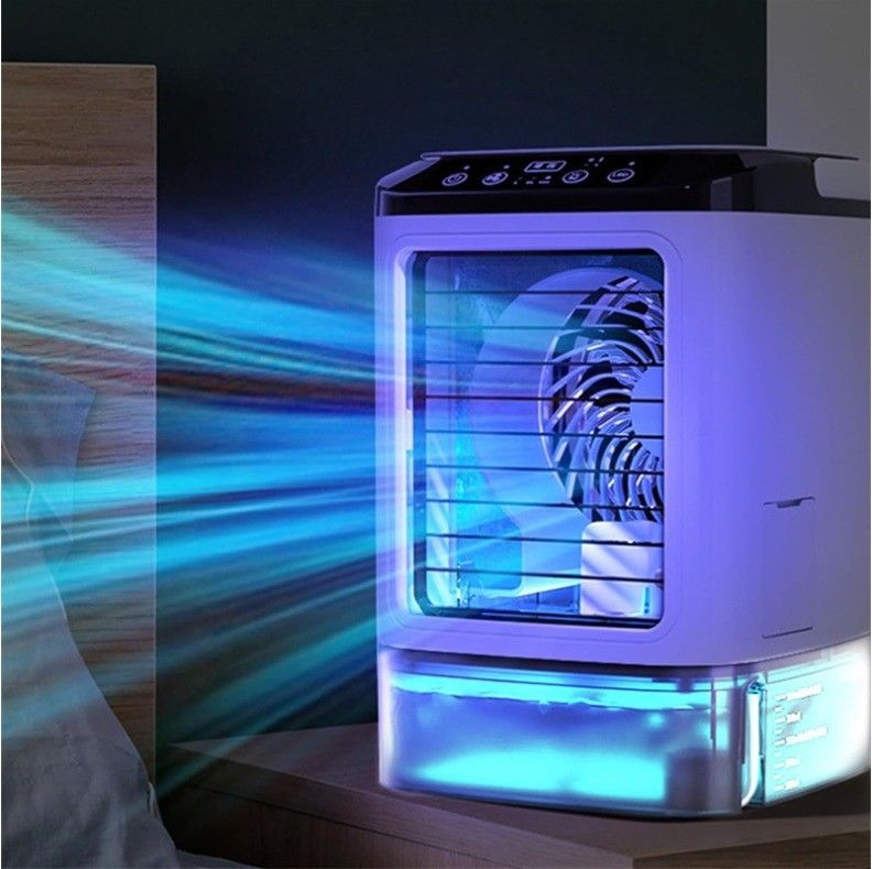 7 couleurs refroidisseur d'air à LED avec fonction de brouillard de pulvérisation pour la chambre d'hôtel solution de refroidissement