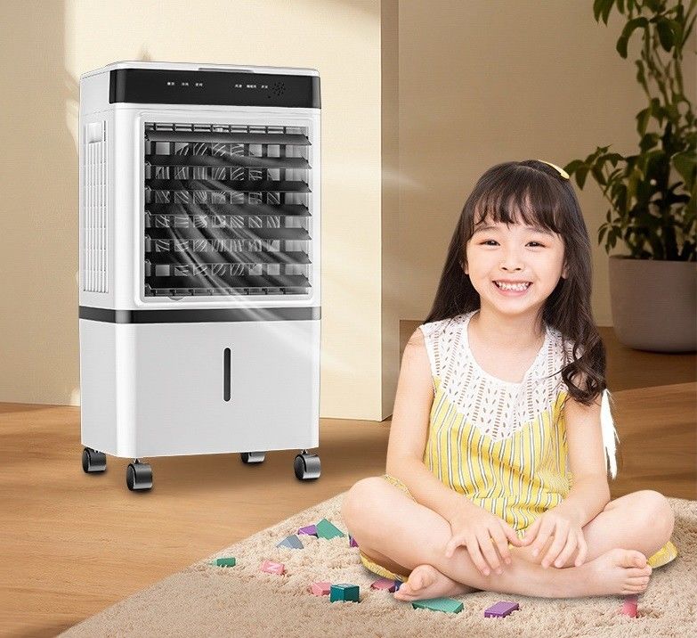 14L ventilateur de refroidissement à grande capacité refroidisseur d'air par évaporation avec chronomètre de 12H Installation facile
