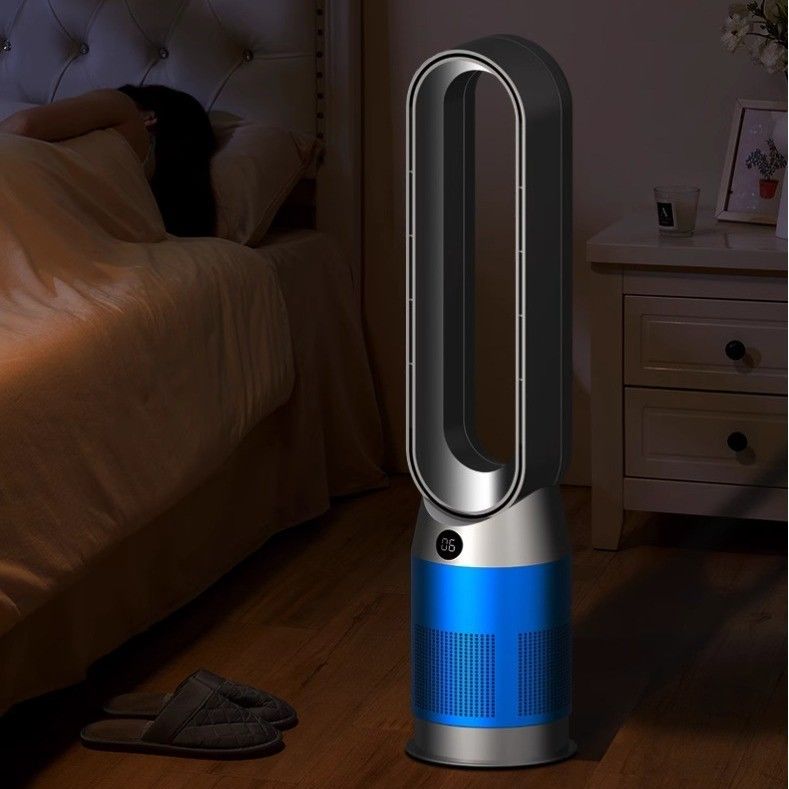 Ventilateur de plancher intelligent 3 en 1 avec fonctions de refroidissement et de chauffage et télécommande
