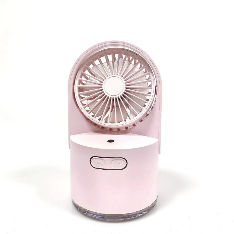 2 en 1 Mini ventilateur Humidificateur Ventilateur portable avec fonction Ventilateur électrique USB rechargeable