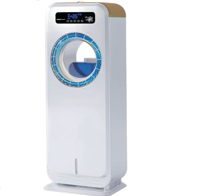 Ventilateur de sol électrique avec humidificateur et refroidissement par eau