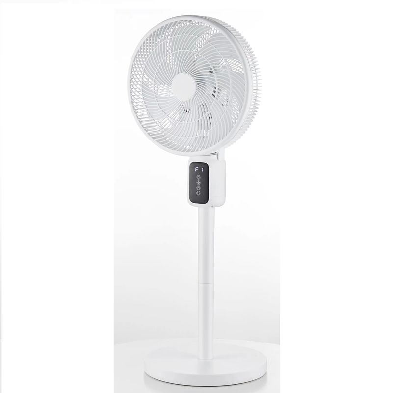 Ventilateur de circulation automatique de la tête de tremblement 12 pouces LED affichage Ventilateur de refroidissement verticale au sol