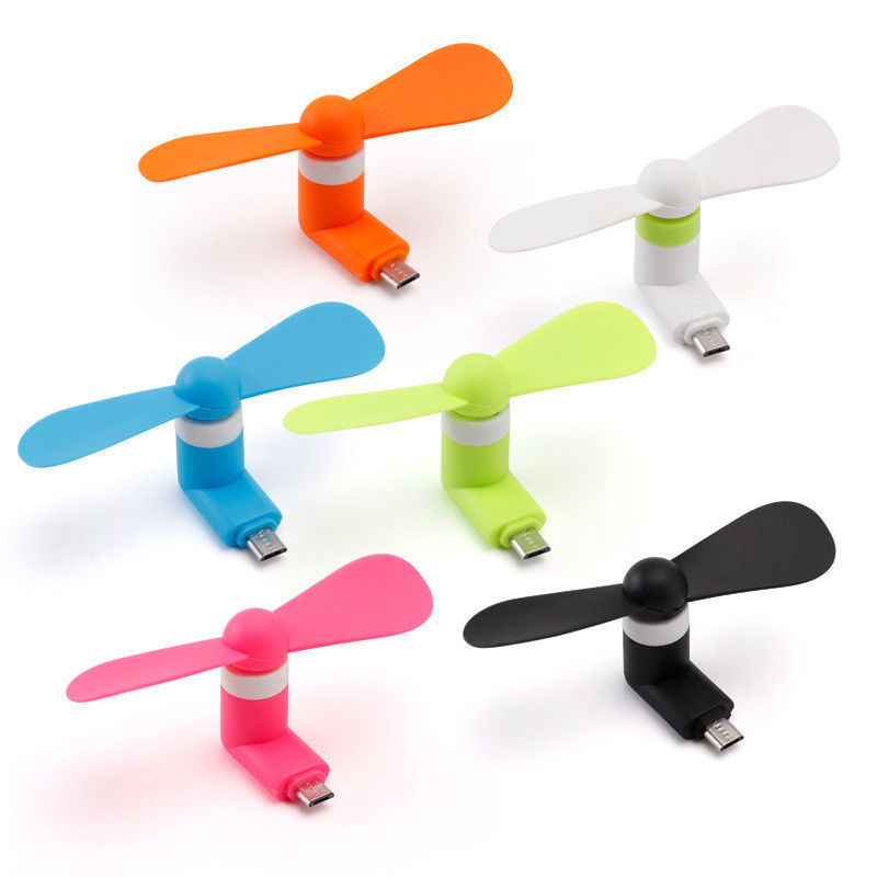 Logo personnalisé Téléphone portable portable 3 en 1 USB type C refroidissement à jeun Mini ventilateur pour 15g