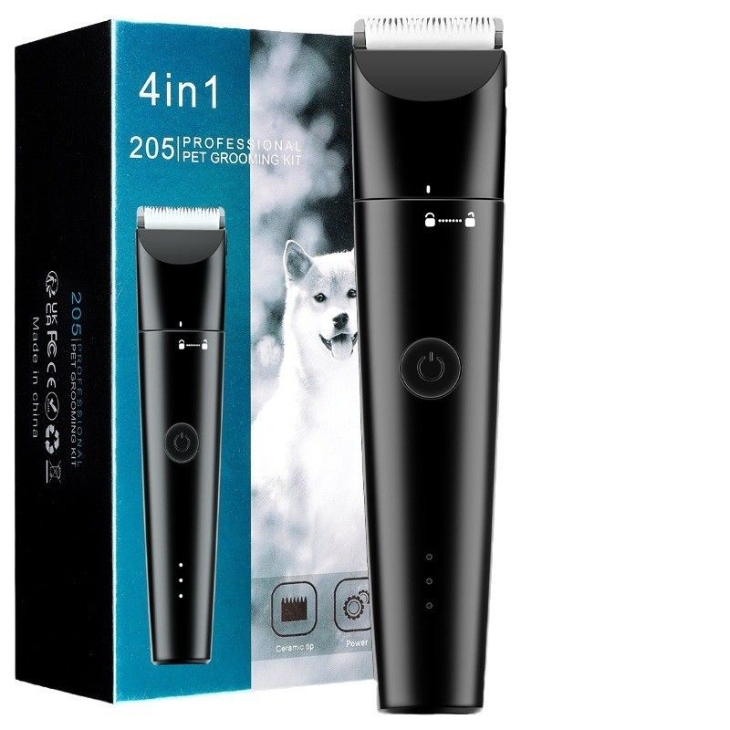 4 en 1 Pet Professional Grooming Set Coupe-cheveux électrique et rasoir pour ménage