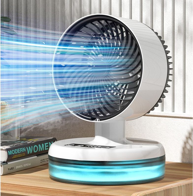 Mini climatiseur portable pour ménage avec humidificateur par pulvérisation et ventilateur de refroidissement par eau USB