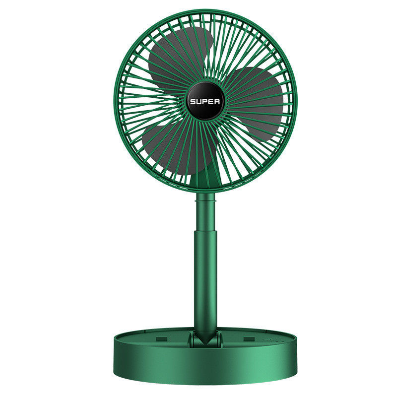 Ventilateur à batterie USB télécopieux pliable pour hôtel 2000mah Ventilateur à refroidissement par air à batterie 3 vitesses Choix